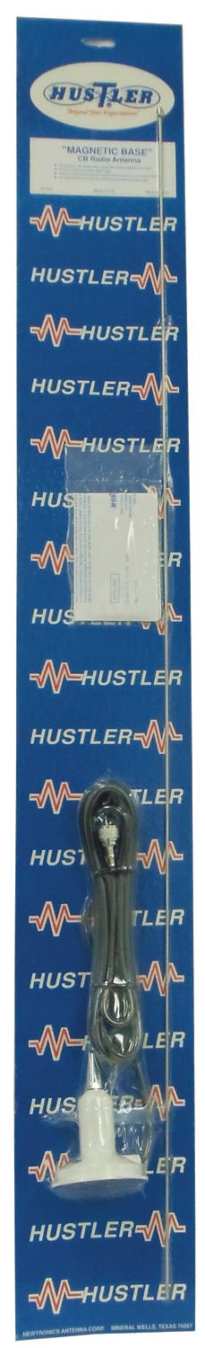 IC75 W   Hustler 43" Base Loaded Magnet Mount CB Antenna Kit